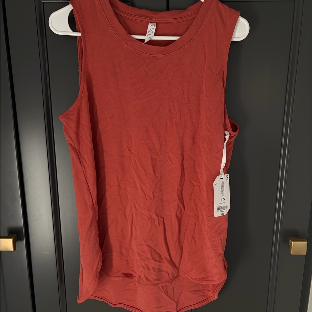 STYLUS Sleeveless Terracotta Tank Top